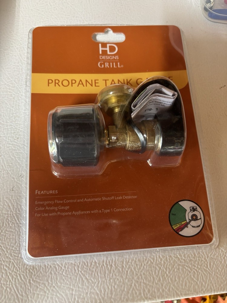HD Designs Grill Propane Tank Gauge With Automatic Shutoff Leak Detector