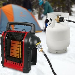 Universal Propane Fuel Filter & 6FT Propane Adapter Hose to 5-40lb Propane Tanks