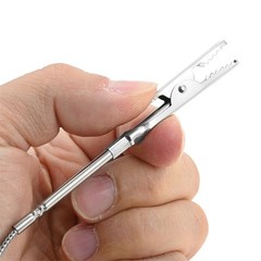 6 Foot Pit Probe Straight Plug Stainless Steel Food Probe For Smokers Barbecues