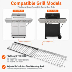 Utheer Grill Warming Rack for Nexgrill 720-0830H Stainless Steel | Heavy Duty Ra
