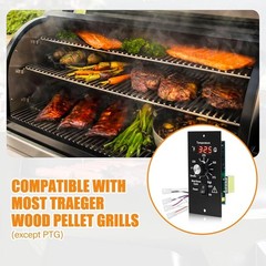 Digital Thermostat Control Panel Kit for Traeger Wood Pellet Grills, BAC236 Repl