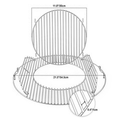 onlyfire Double-Side Hinged Cooking Grate, Gourmet BBQ System Replaced…