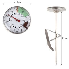 2Pcs Milk Frothing Thermometer for Coffee Latte and Chocolate Steaming Drinks