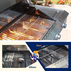 Stainless Cooking Grate,Heat Shield and Burner Kit 4-Burner kit SS, 720-0830