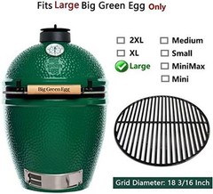 18 3/16 Inch Porcelain Coated Grill Grate Non-Stick 18 3/16″ Cast Iron Grate