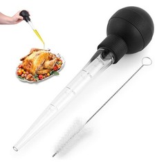 Turkey Baster Includes Brush Silicone Bulb Food-grade Silicone For Roasts