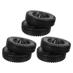 6 Pcs Blow Molding Wheel Push Lawn Mower Wheels Hand Truck Replacement