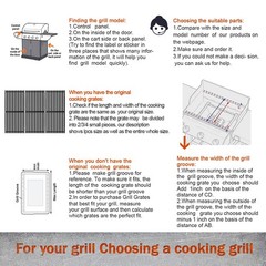 GGC 17″ Grill Grates Replacement for Charbroil x 23.25″, x 23.25″
