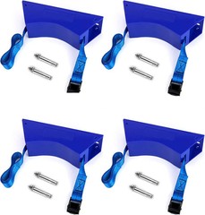 4 Pack Cylinder Wall Mount Bracket 4-12in Tank Holder Strap for Gas Bottles Labs