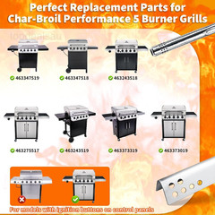 Grill Replacement Parts Kit 16.97″-For Charbroil Performance 5 Burner, 1
