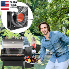 Upgraded Precision Control Fan Replacement for Char-Griller Gravity Fed 980 Char
