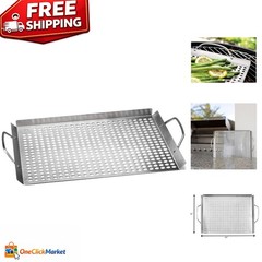 Enhance Your BBQ Experience with the Heavy Duty 11”x17” Stainless Grill Topper