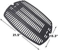 7645 Cast Iron Cooking Grates for Weber Q200 Q220 Q2000 Q2400 Series Gas Grills
