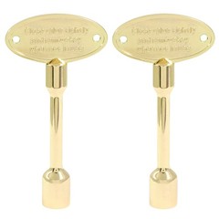 2 Pack 4 Inch Universal Gas Valve Key, Fits 1/4″ and 5/16″ Fireplace Replacem…