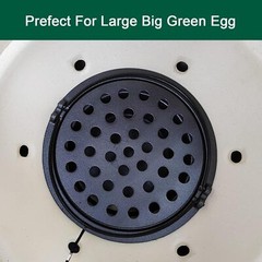 round Cast Iron Fire Grate, BBQ High Heat Charcoal Plate for Large Big Green Egg