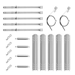 Grill Replacement Parts 5 Heat Tents 5 Burner Tubes for Charbroil G470-0004-W1A