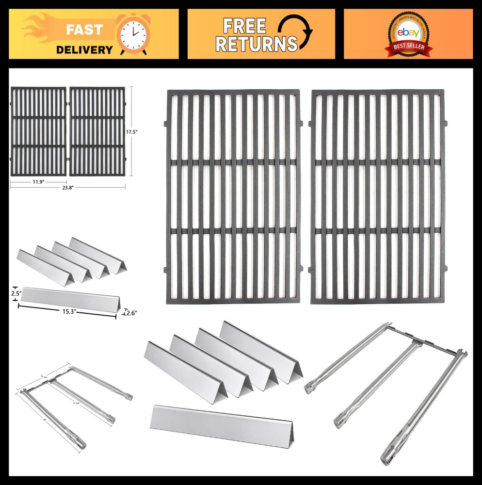 Spirit E-310 Grill Parts – Flavorizer Bars, Grill Grates & Burner Tubes for Webe