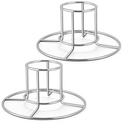 TeamFar Beer Can Chicken Holder, 2 Pack Stainless 7×7×3.4 – inch, Silver