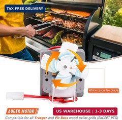 Pellet Grill Auger Motor 120V Traeger Pit Boss Camp Chef Replacement