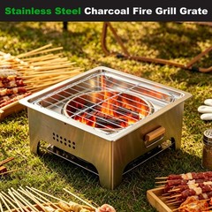 2 Pack Grill Grate Replacement, Steel Grill Grates for BBQ Parts [4.33 Inch]