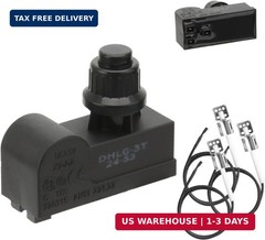 DHLG-3T Grill Igniters for Charbroil Ignitor Replacement Kit, 3 Outlets AAA Batt