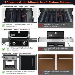 Porcelain Steel Grill Heat Plates Shield Tents Gas Burner Deflector Set Spiri…