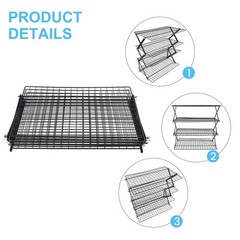 Foldable 234Tier Cooling Rack for Baking Stackable Roasting Rack Space Saver
