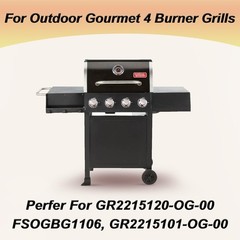 Grill Replacement Parts for Outdoor Gourmet 4 Burner Gasgrill, Heat Plates Sh