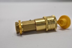 Blasoul 1/4″ Quick Connect Propane Hose Adapter Female Shutoff Valve Brass