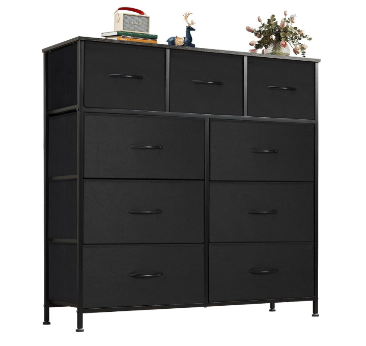 Comoda De Madera Cajoneras para Ropa Ropero Con 9 Cajones Muebles Cuarto Grande