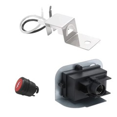 Piezo Ignition Kit for Gas Grill For Weber Q120 Q220 2 Wire Harness Bracket Set