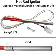 304 Stainless Steel Fire Burn Pot and Hot Rod Ignitor Kit for Traeger Pit Boss