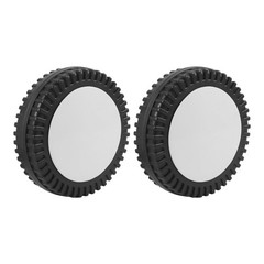 Secure Plastic Grill Wheel Replacement for BBQ Grill Easy Install Black