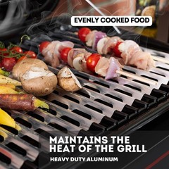 Heavy-Duty Disposable Aluminum Grill Liners – 10 Pack for Mess-Free BBQ