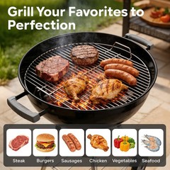 Weber Charcoal BBQ Grill Cooking Grate Plated Steel 22.5 in. Grills Replacement