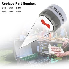 Weber Summit 400 600 Grill Lighted Control Knob Upgrade Replacement Compatible