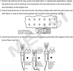 Q3450, Q3453 and Q3480 SmartValve System Pilot Burner Assembly Replacement fo…