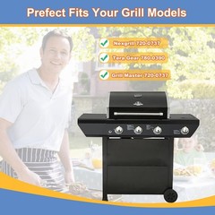 6 Pack 15 x 1 Stainless Steel Burner Replacement for Nexgrill 720-0737, 720-0744