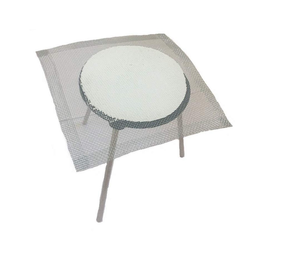 Lab Bunsen Burner Tripod Stand with Mesh Screen 6-Inch Removable Legs