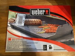 Weber stainless steel cooking grates, gourmet BBQ system