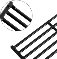 Cast Iron Grill Grates Replacement 15 x 12.75 inch Heavy Duty Cooking Grid 2 Pk