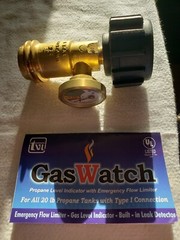 Authentic GasWatch Tvl212 Propane Level Indicator And Safety Gauge