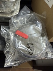 Weber 66048 Control Knob Kit Set of 2 Silver Red For C1 GEN 17