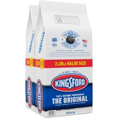 Kingsford Original Charcoal Briquets – 20 Pound bag, 2 count
