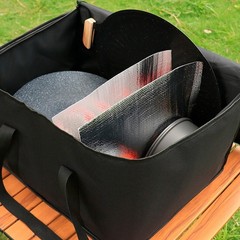 Large Capacity Insulated Storage Bag for Picnic Cookware and Drinks 38x30x23cm