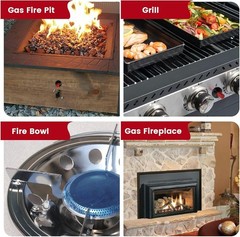 High Temp Piezo Spark Igniter Kit for Fireplace & Kitchen Use – 1 Pack