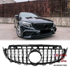 Black Front Grille for Mercedes-Benz E-Class W213 2017-2020