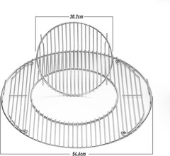 Hinged Cooking Grate for Weber, 22.5 Inch Charcoal Grills, Kettle, Performer, Ma
