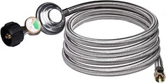 12-Foot Propane Regulator Hose Universal QCC1 Replacement for Low-Pressure Grill
