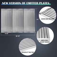 Emitter Plate Replacement Parts for Charbroil Tru Infrared 3 Burner 463371116, 4